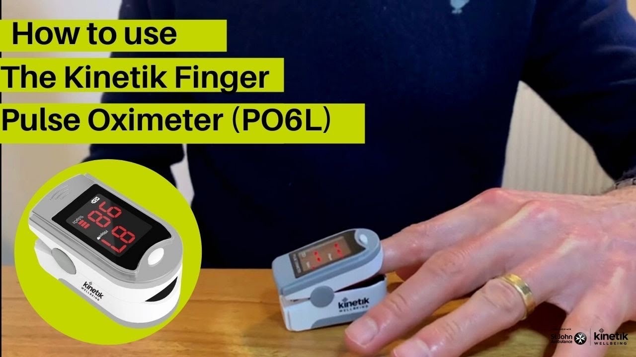 How to use the Kinetik Wellbeing Finger Pulse Oximeter PO6L