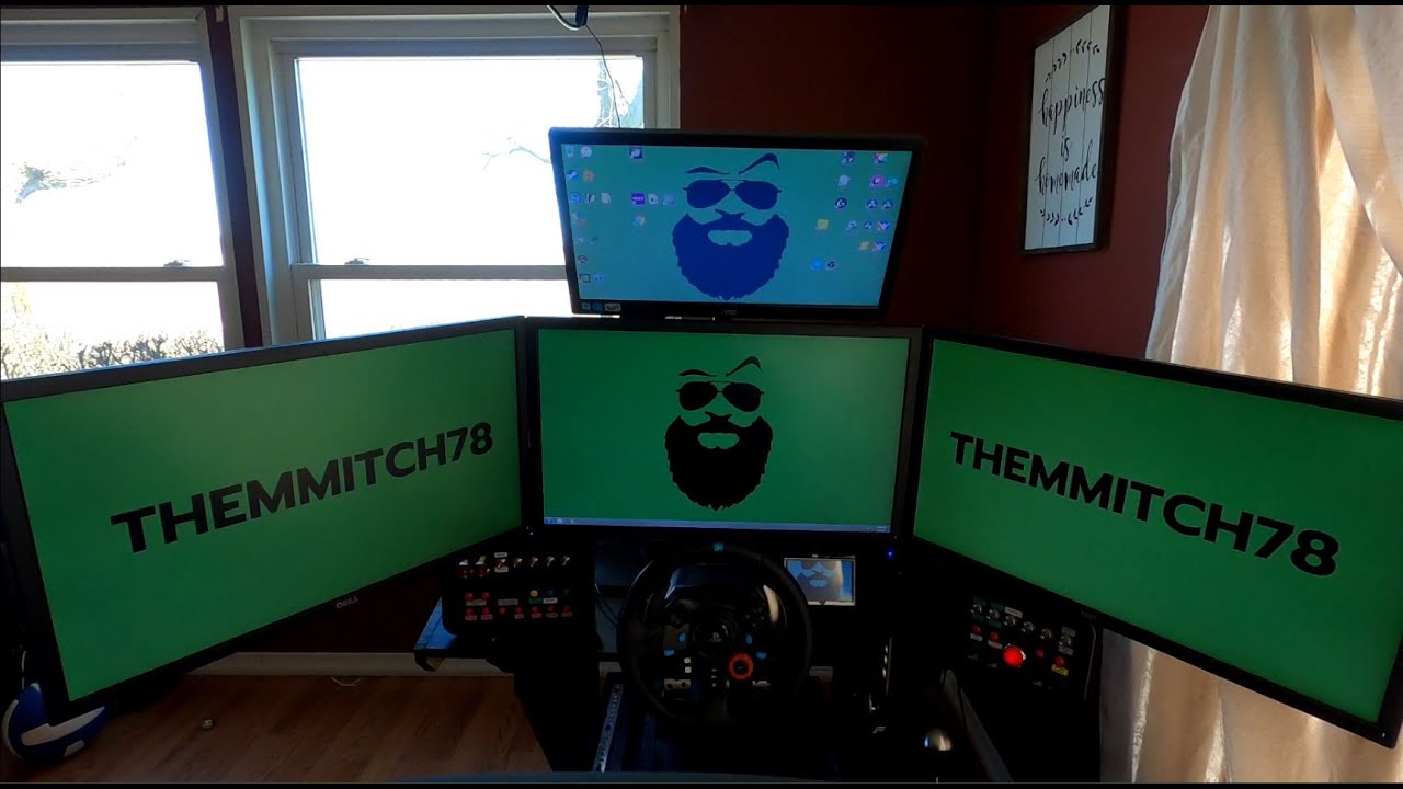 How to set up triple monitors for sim racing and gaming!