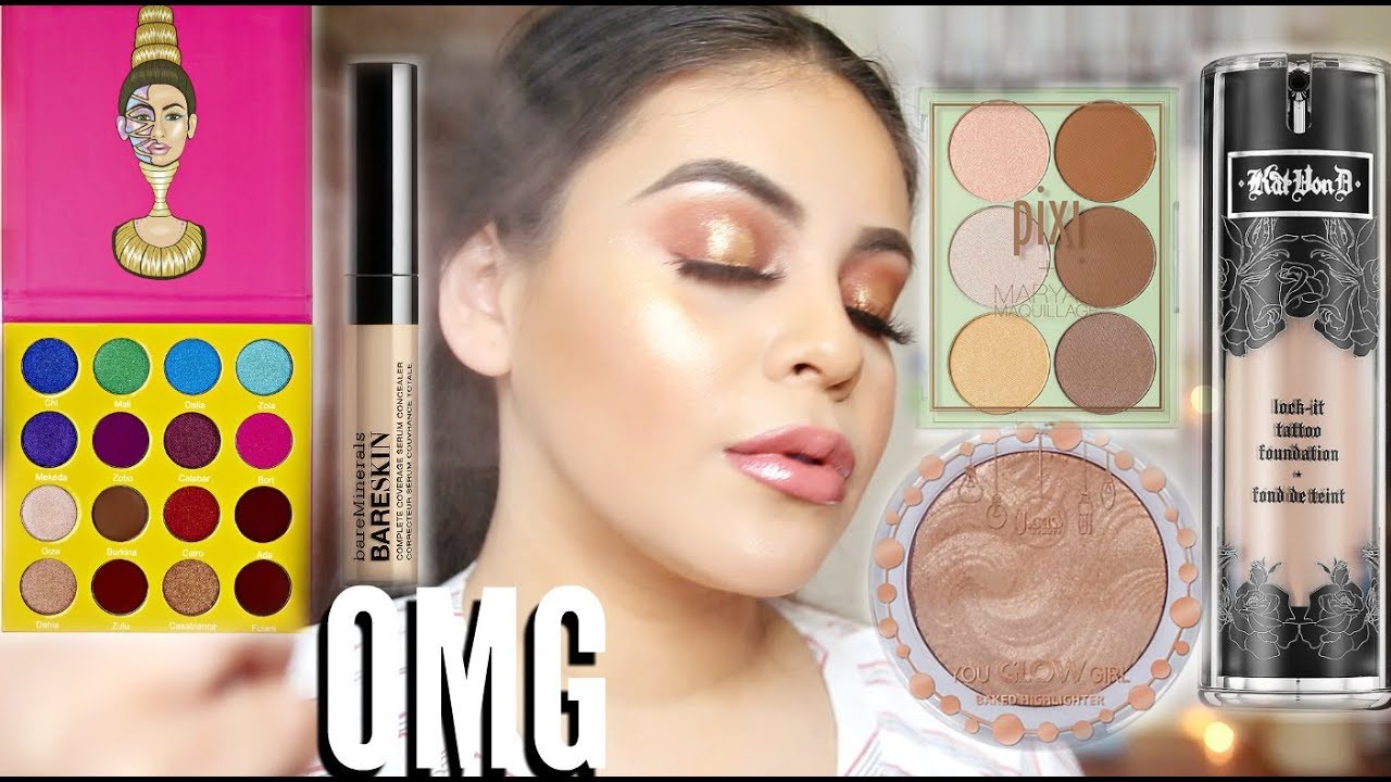 TESTING MY SUBSCRIBERS FAVORITE MAKEUP: FULL FACE OF FIRST IMPRESSIONS! | JuicyJas