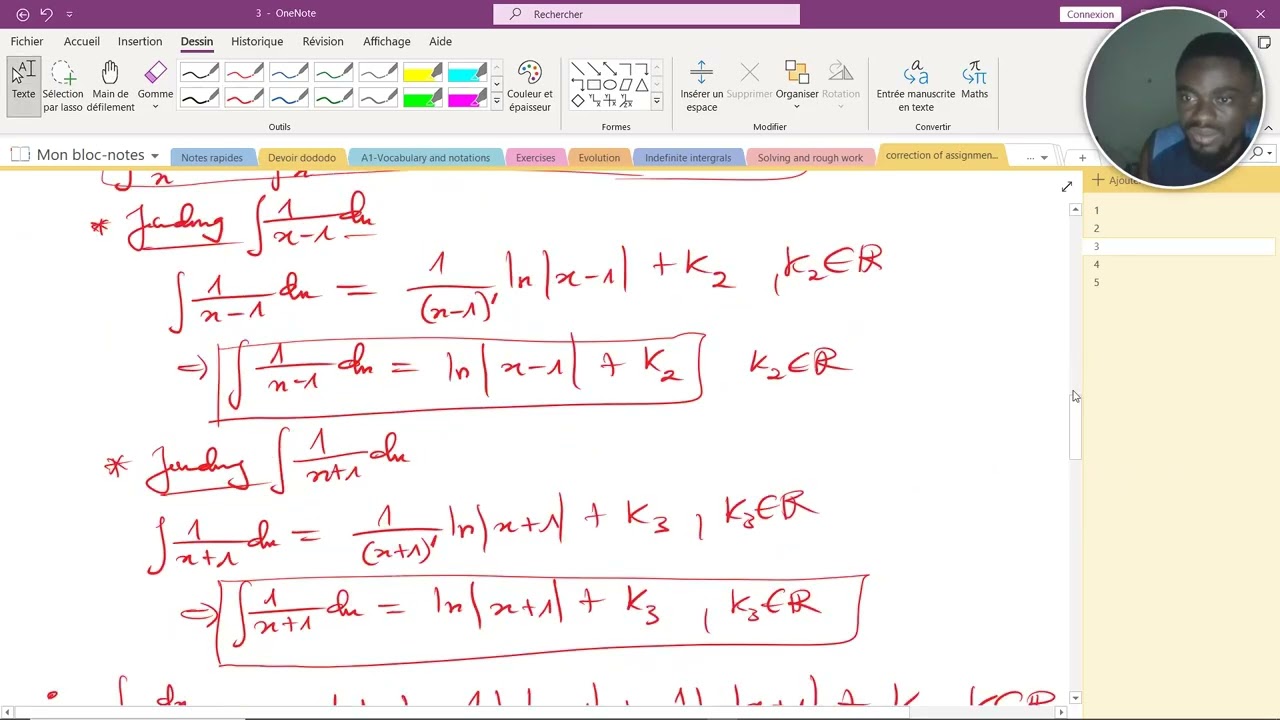 2.38 Indefinite Intergrals 38 correction of assignments