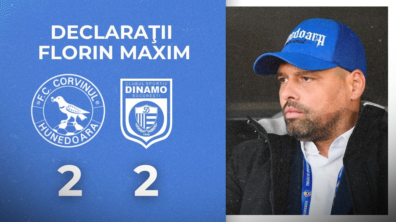DECLARAȚII | Florin Maxim, după Corvinul - CS Dinamo, 2-2