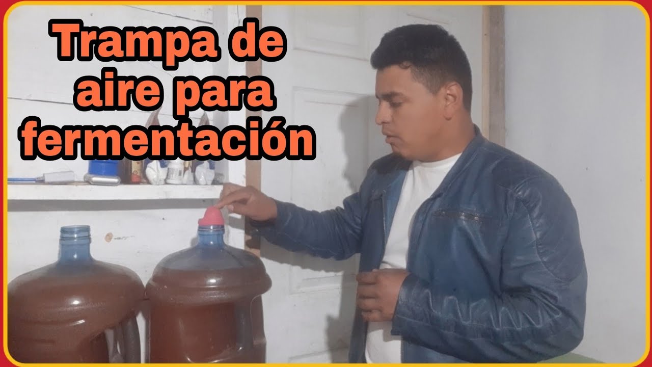 Trampa de aire CASERA para FERMENTACIÓN del vino artesanal