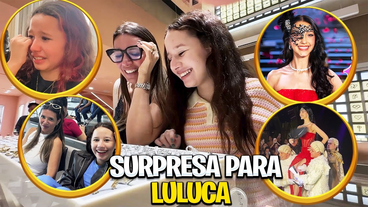 COMPRAMOS um PRESENTE ESPECIAL para LULUCA - TUDO QUE ROLOU NA FESTA DE ANIVERSÁRIO DE 16 ANOS .