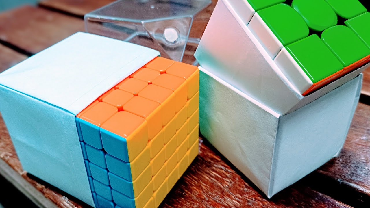 Diy: Uma Caixa Incrível Para O Seu Cubo Mágico Usando Apenas Papel! #cubomagico ágico #diy #dicas