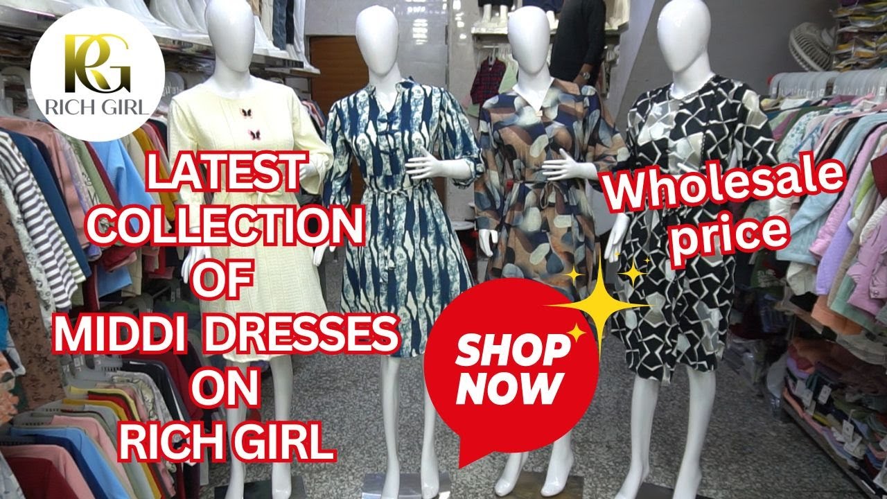 Middi Dresses Manufacturer in Gandhi nagar Delhi, wholesaler of imported western wear !@RICHGIRL2024