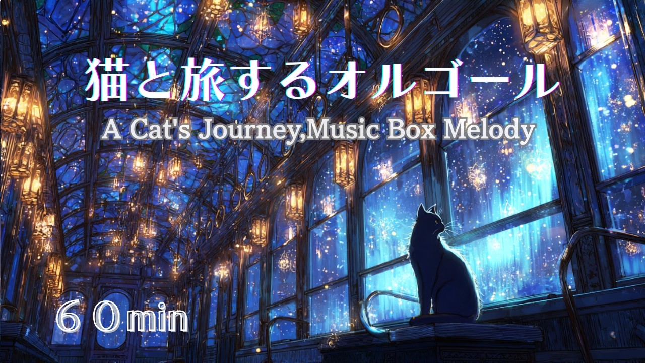 [music box]光年の彼方を猫と旅するオルゴール[睡眠・作業・読書用BGM]Music Box BGM for Sleep, Work, and Reading