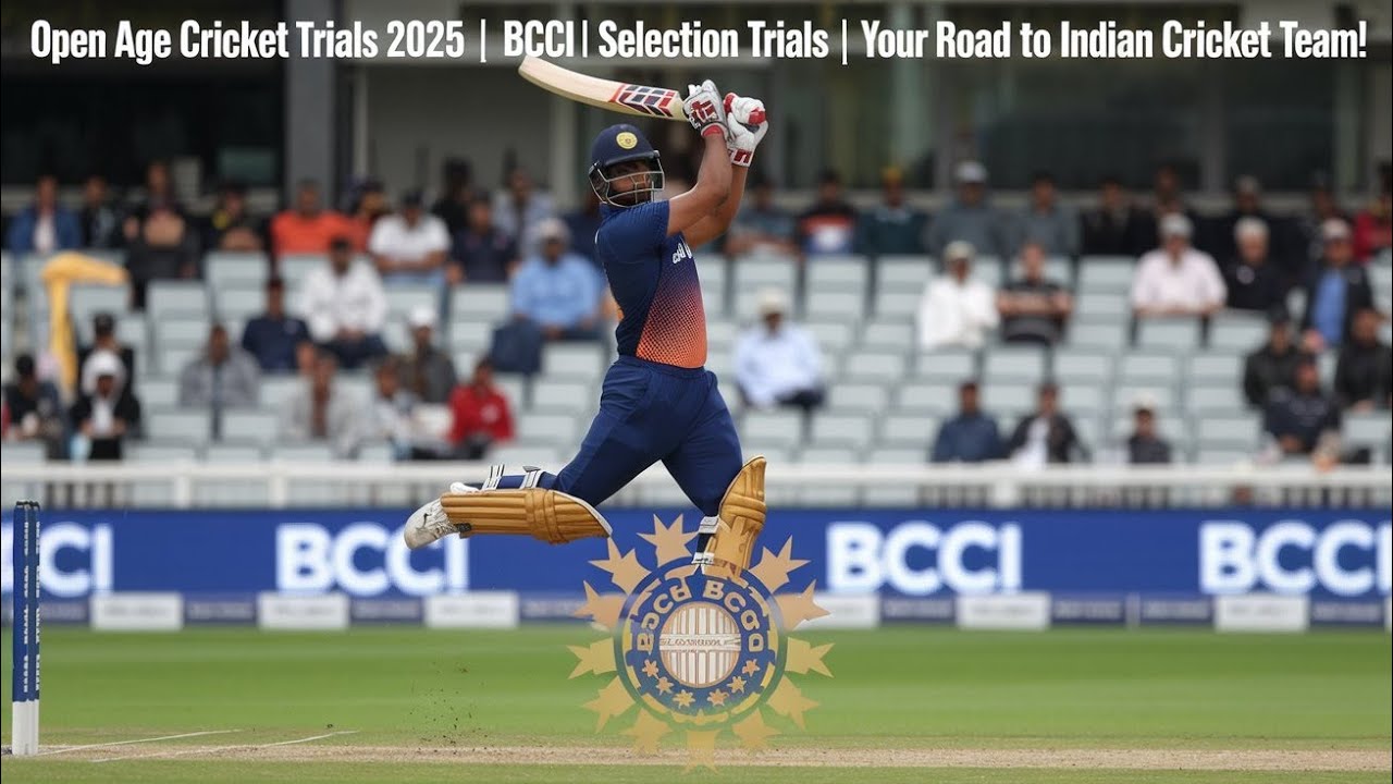 Open Age Cricket Trials 2025 | BCCI Selection Trials | Your Road to Indian Cricket Team!