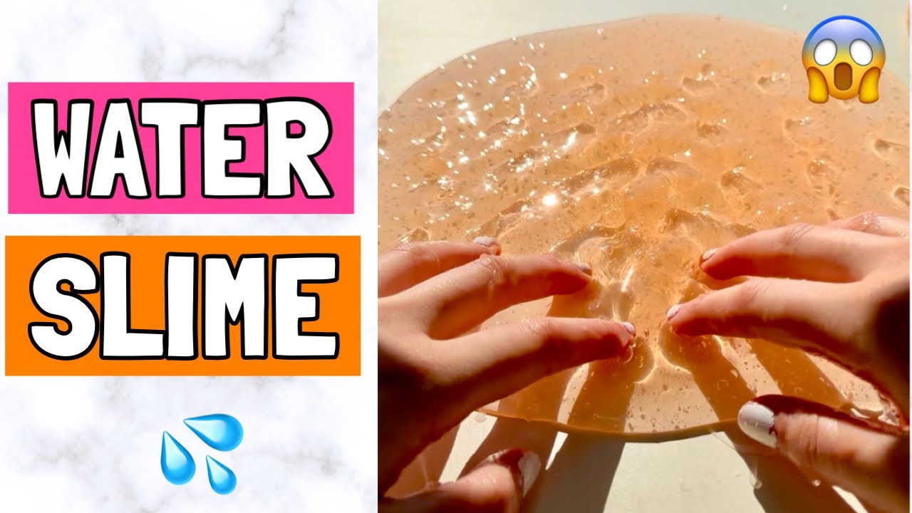 WATER SLIME SLIME RECIPE! | DIY JIGGLY SLIME ( & jiggly slime ASMR)