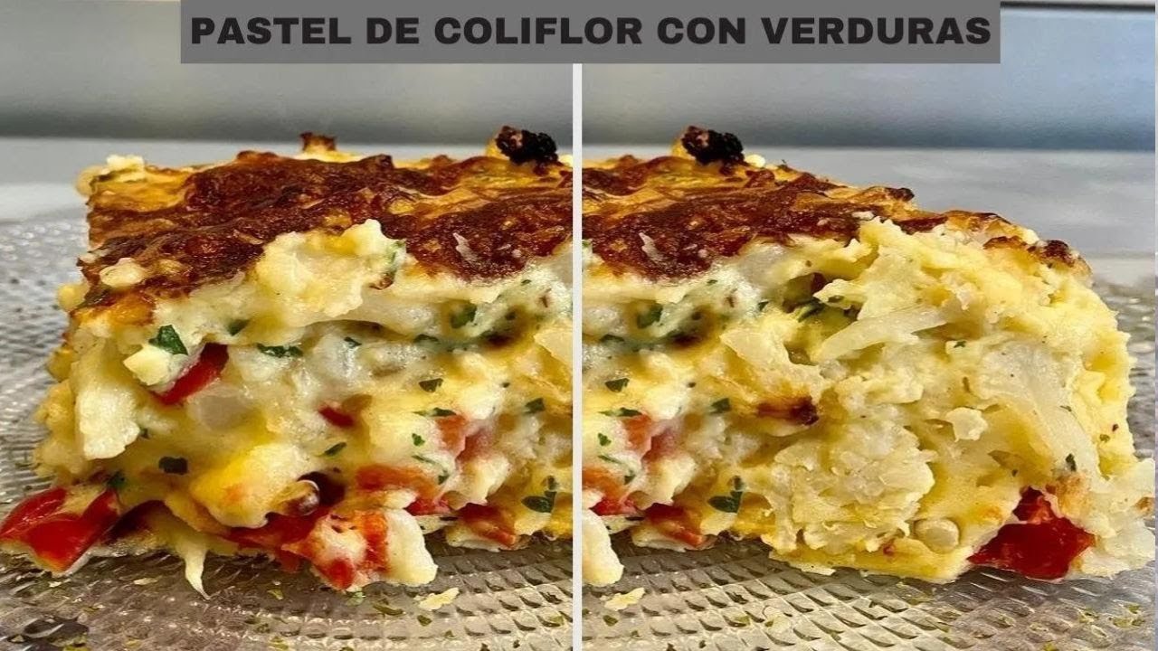 PASTEL  🥧 DE VERDURAS 🥒 CON COLIFLOR CON FREIDORA DE AIRE !!!