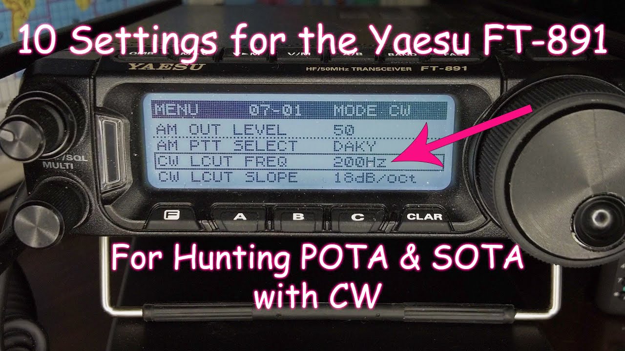 10 ustawień dla Yaesu FT-891 do polowania na POTA i SOTA z CW