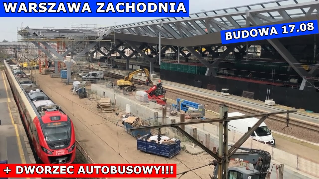 WARSZAWA ZACHODNIA BUDOWA. DWORZEC AUTOBUSOWY. POCIĄGI