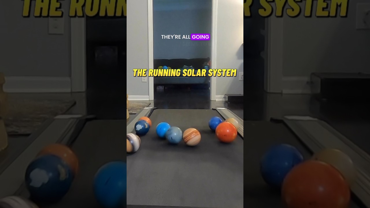Earth… YOU CAN DO IT! Solar System Treadmill Race 