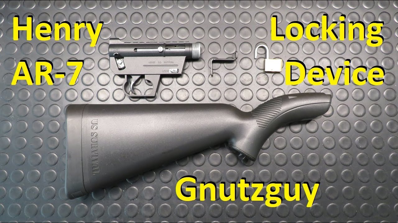 DIY Safety locking device for AR7- Henry AR-7 US Survival. How to secured in its stock.