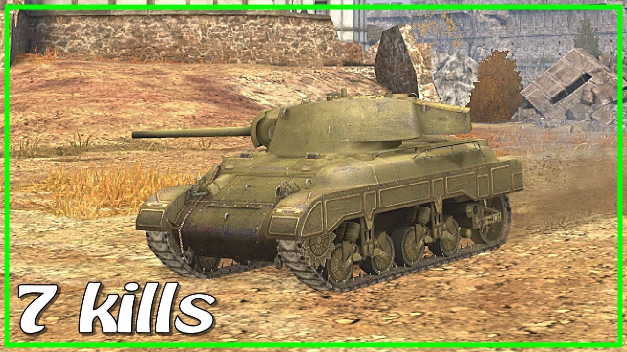 #WoTBlitz 1v2 / M7 / 7 frags / 2.5k dmg