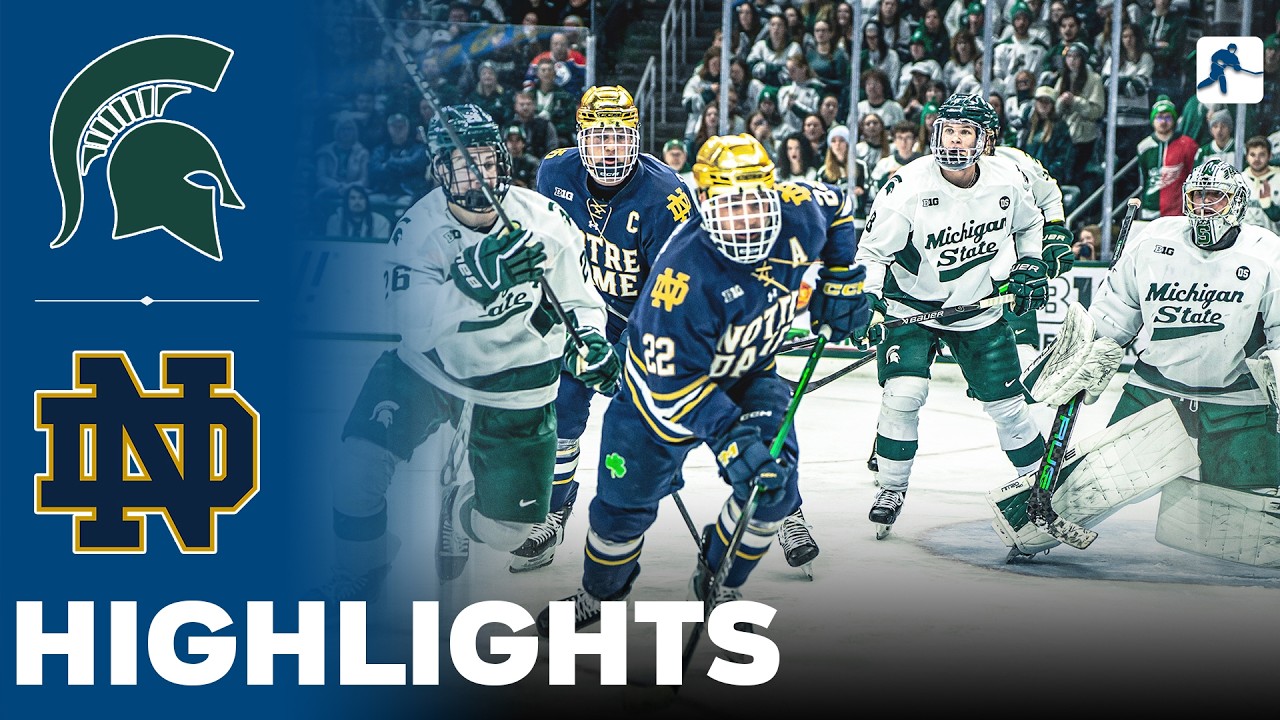 Michigan State vs Notre Dame | NCAA College Hockey | Highlights - February 20, 2026