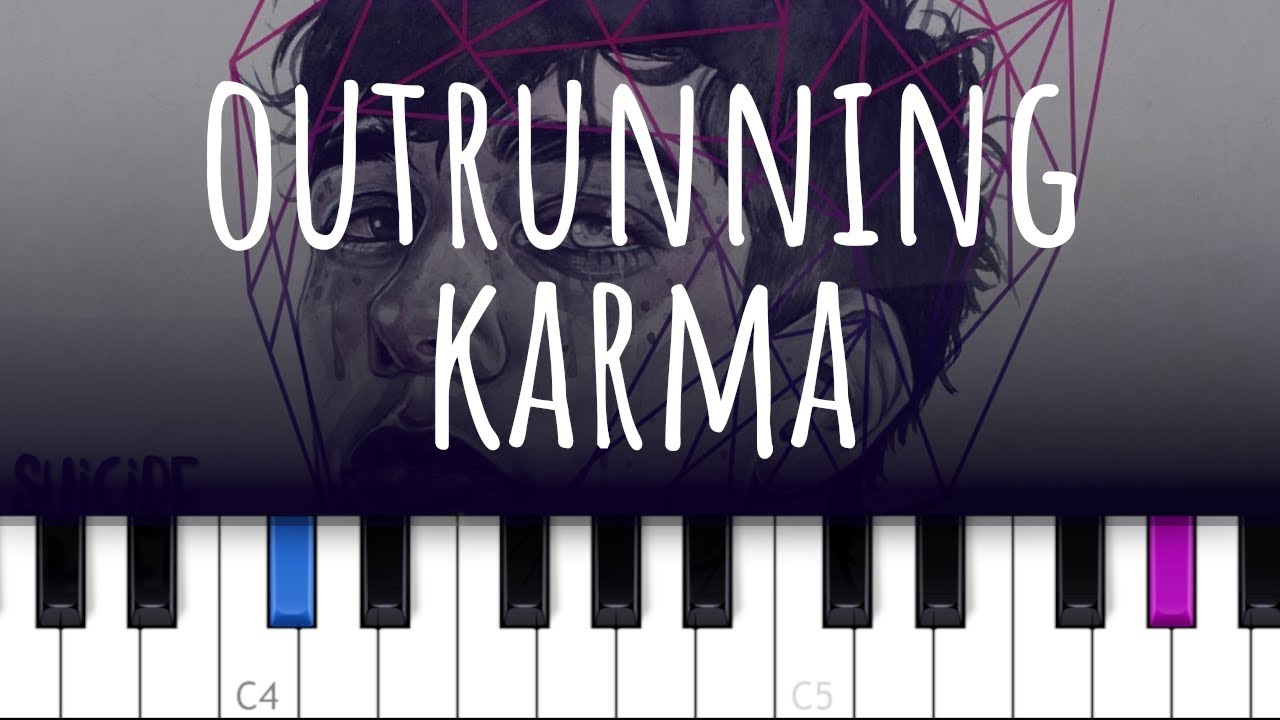 Outrunning Karma  ~ Alec Benjamin (piano tutorial)