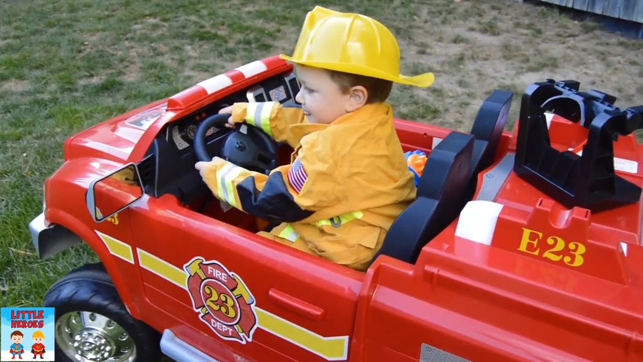 Little Heroes Firemen Teach Sketchy about Fire Safety