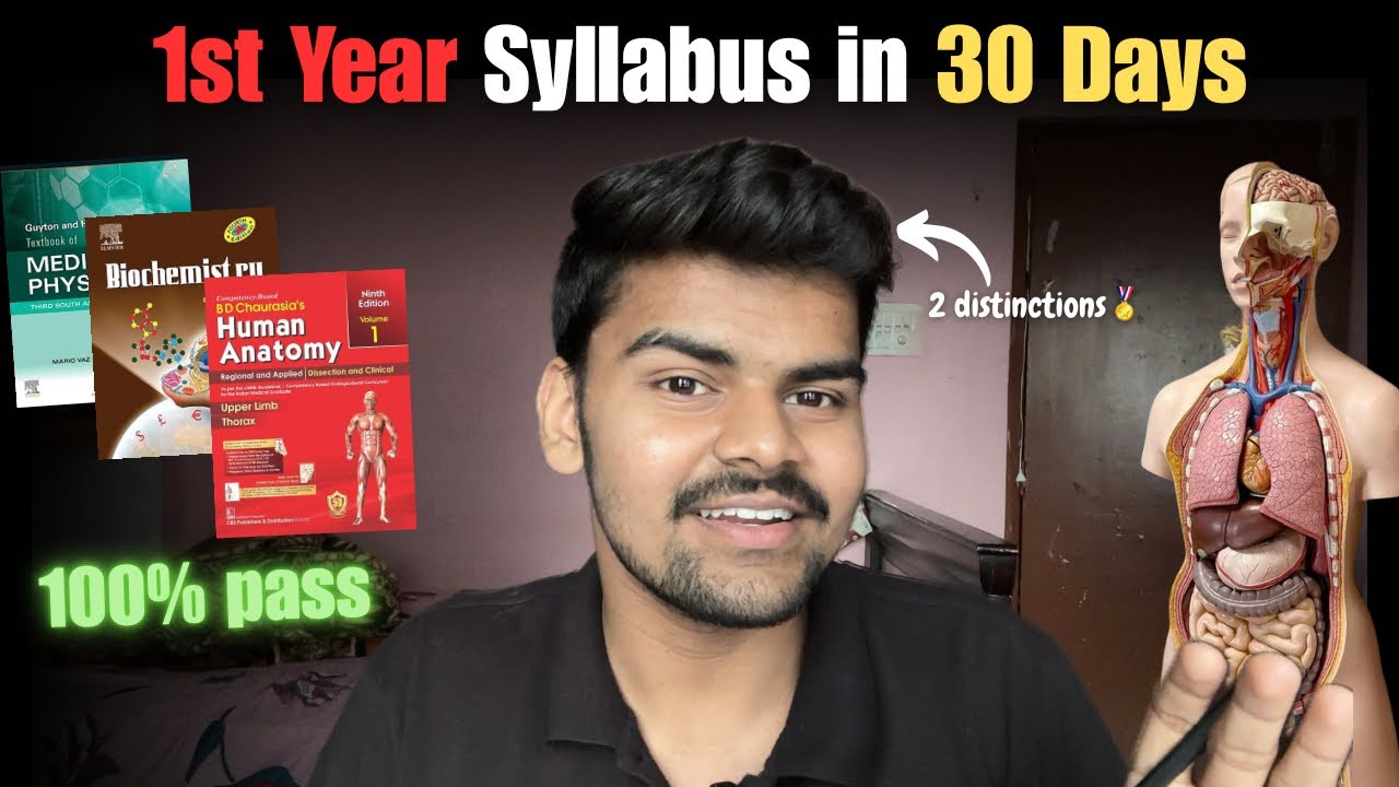 COMPLETE 1ST YEAR MBBS SYLLABUS IN 30 DAYS✊🔥|| UNIVERSITY EXAMS ||