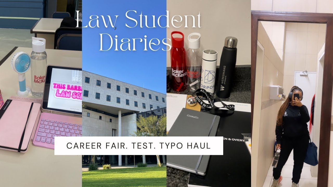 Law Student Diaries: Final year babyyyy ,Career Fair, On-Campus Test, Typo..| Wits University