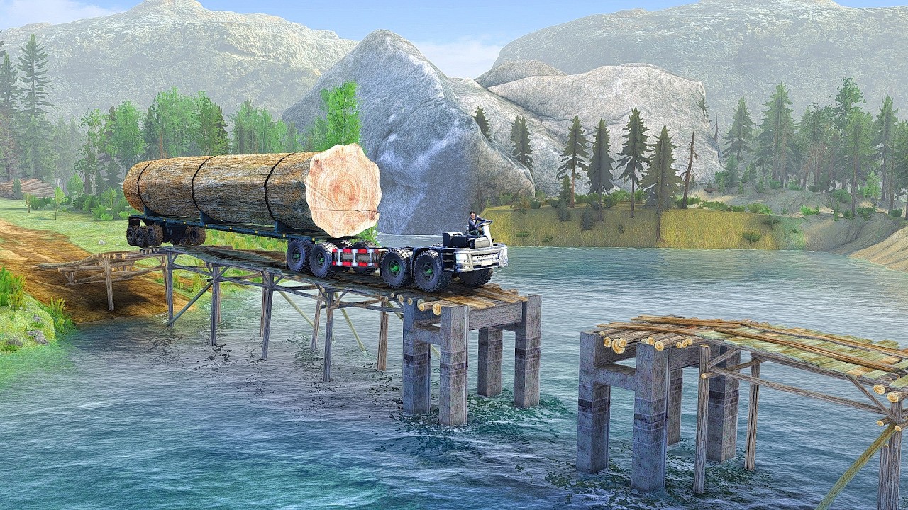 The Hidden Dangers When a Giant Logging Truck Crosses a Broken Bridge