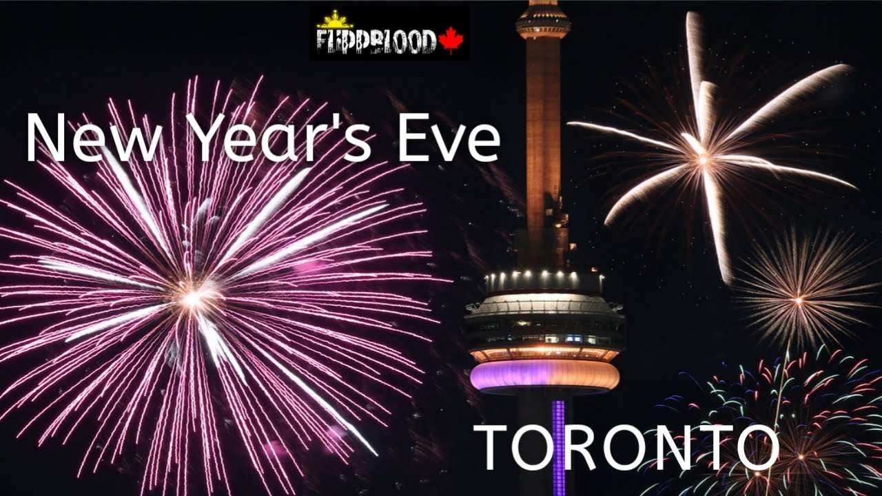 Experience Toronto's 2024 New Year's Eve Fireworks  ||  Virtual Tour [4K]
