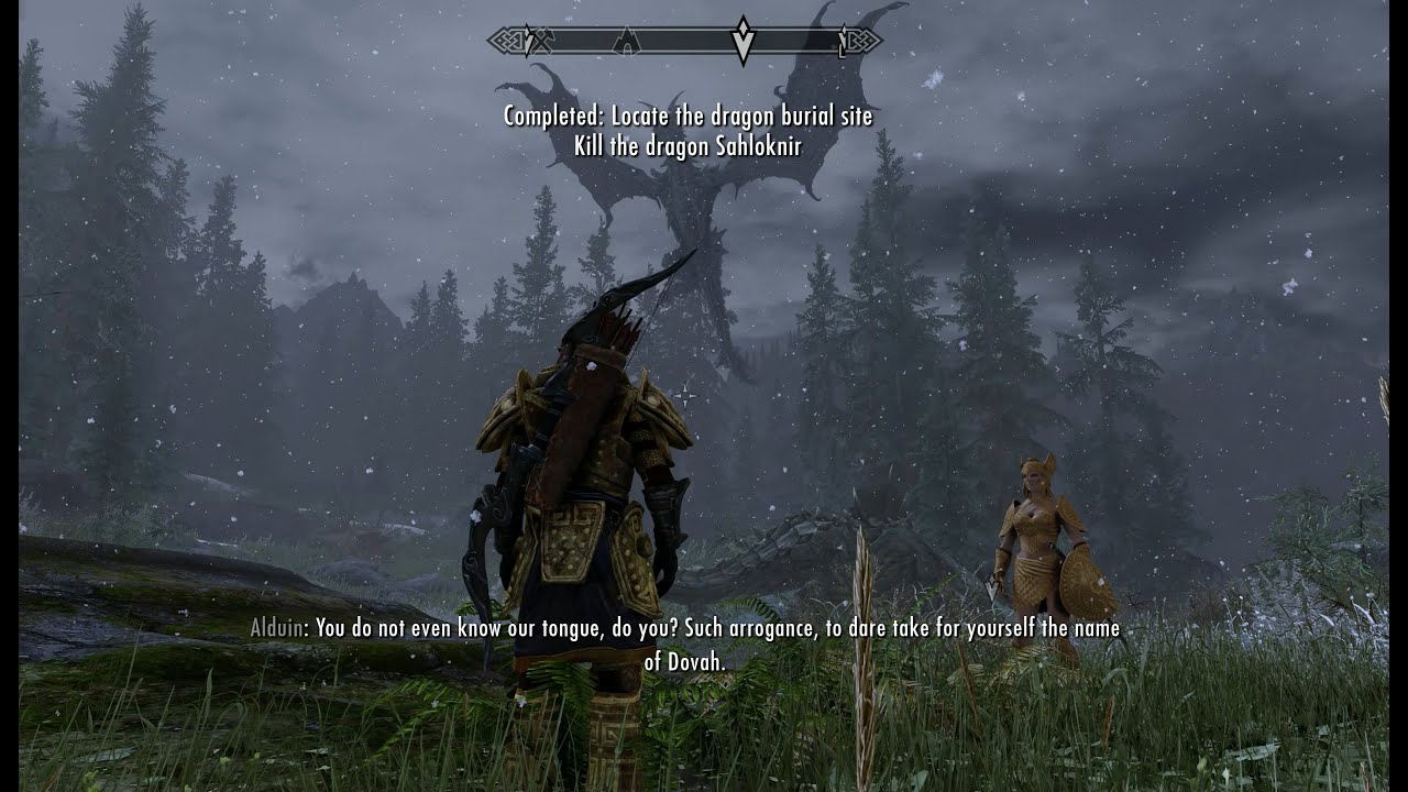 The Way of the Voice. The Horn of Jurgen Windcaller. Locate the Dragon Burial site. Skyrim, 4K.