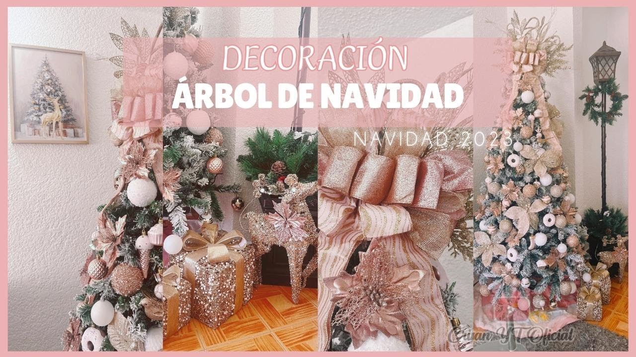 Decoración Árbol de navidad Rosa RoseGold #dossier #dossierperfumes #dossierpartner | Crisan Oficial