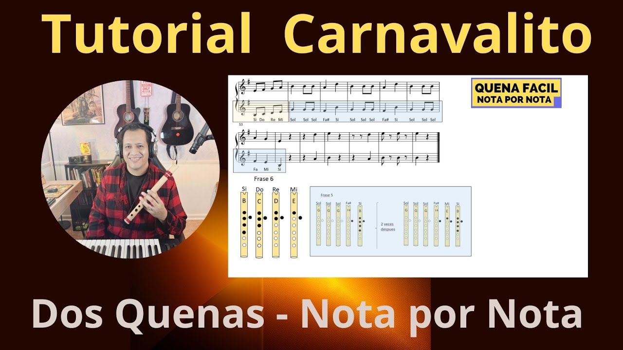 Tutorial nota por nota para quena Carnavalito - Humahuaque&ntilde;o