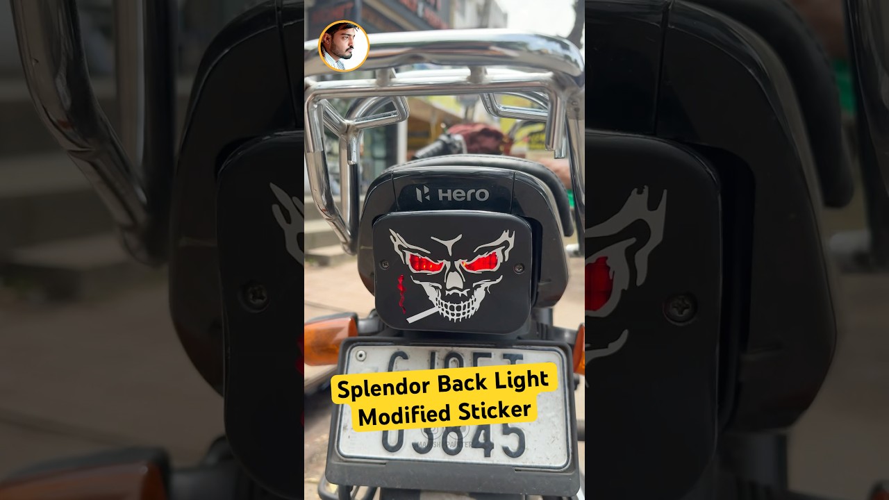 😈 Splendor Back Light Modified Sticker….