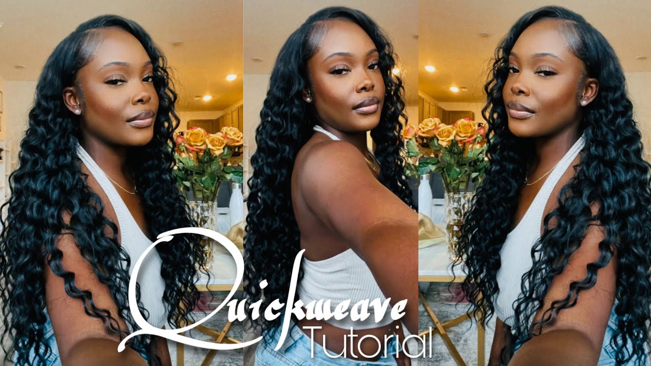 HOW TO QUICKWEAVE FOR BEGINNERS: VERY EASY $30 HAIRSTYLE! ft. Bloom Bundle