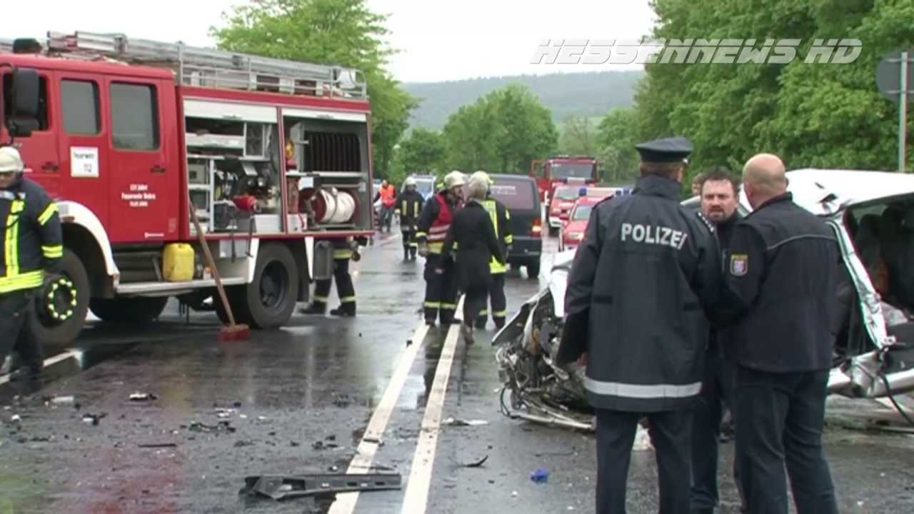 Horror-Crash - Drei Tote nach Unfall auf der B27 bei Bebra 23.05.2013