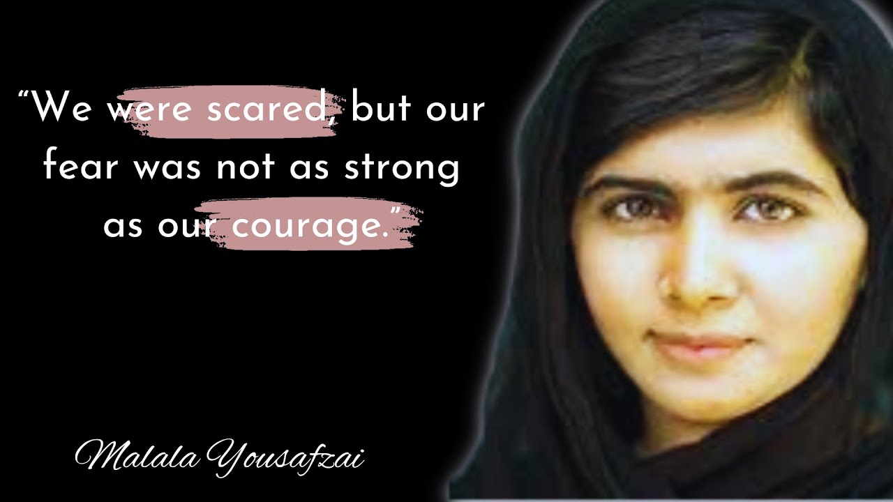 Inspirational Quotes from Malala Yousafzai who has a second chance to life