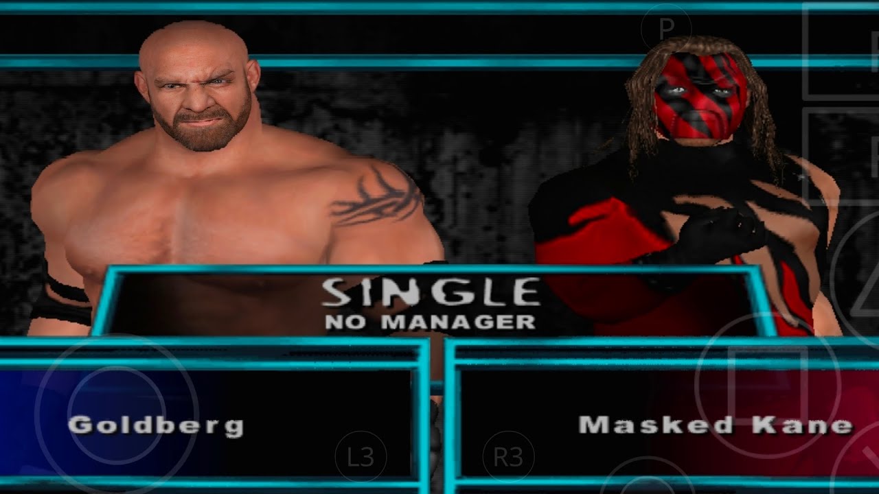 wwe kane vs Goldberg SmackDownpain ultimate edition aethersx2 mobile 