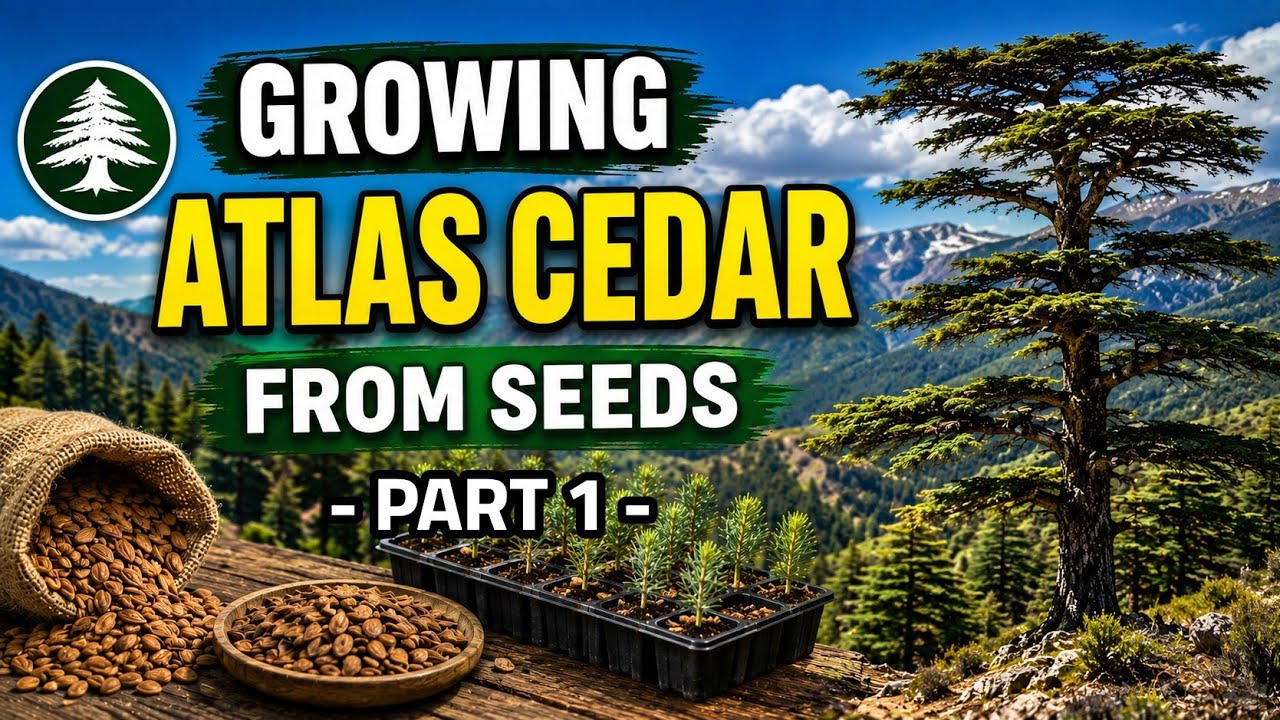 How to grow Atlas cedar from the seeds?  Part 1