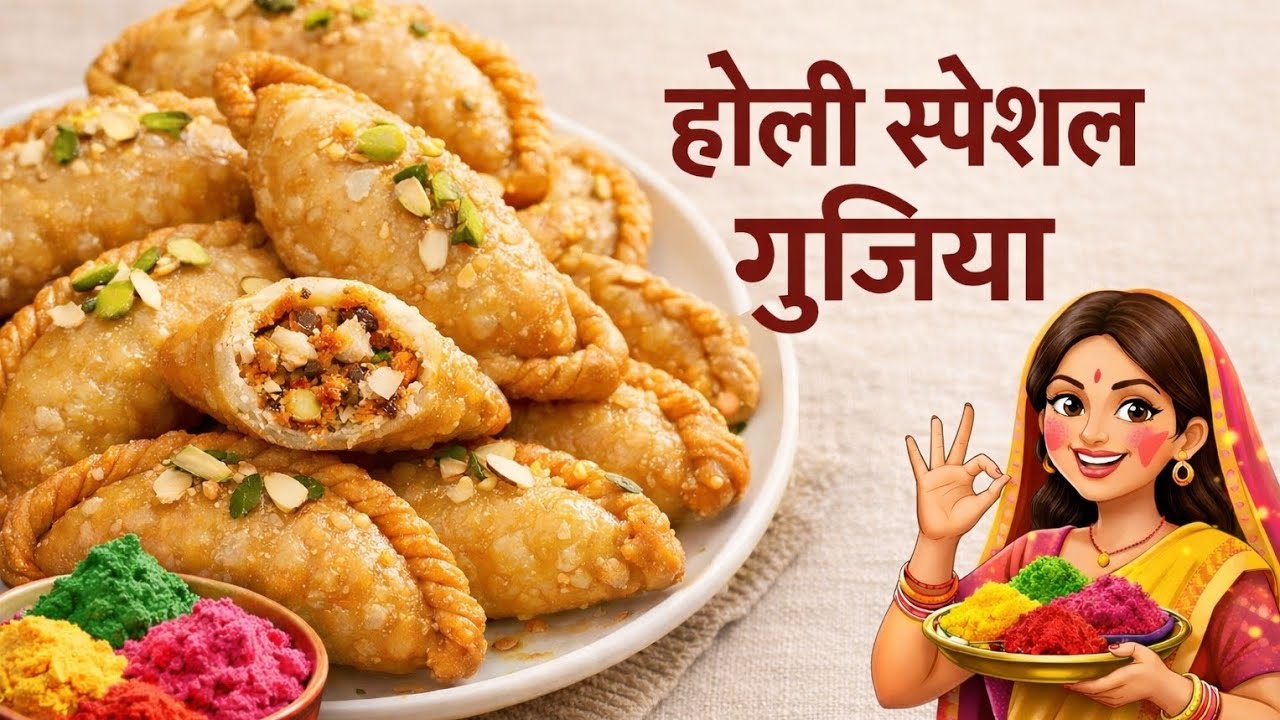 Crispy Gujiya Recipe | Perfect Holi Mithai at Home😋😋😋😋