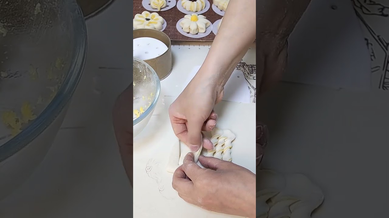 Dough art. Delicious food. How to make steam bread at home.#food #howto #cooking #dough #diy #