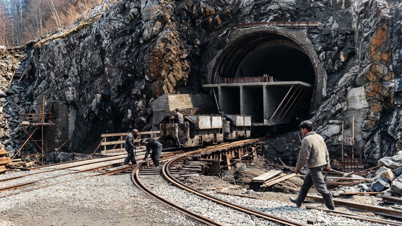 How Americans Drilled 4-Mile Tunnels Through Solid Granite Before Dynamite