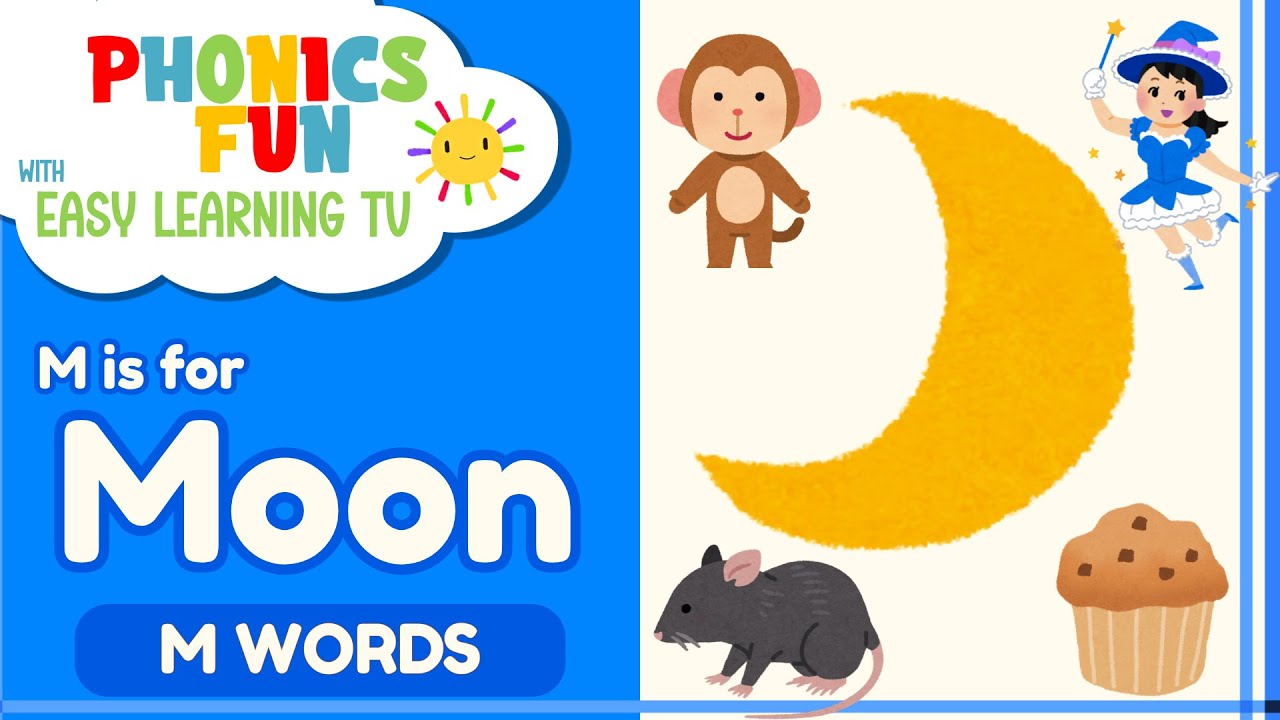 The Letter M | Words That Start With M | Phonics for Kids | Learn the Alphabet |  Easy Learning TV