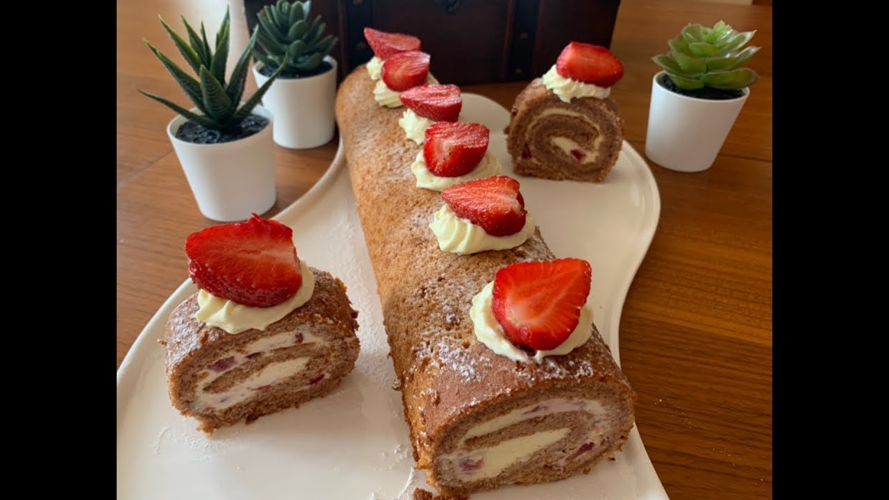 🍓ROLAT SA JAGODAMA KOJI SE TOPI U USTIMA - RECEPT KOJI VREDI PROBATI🍓