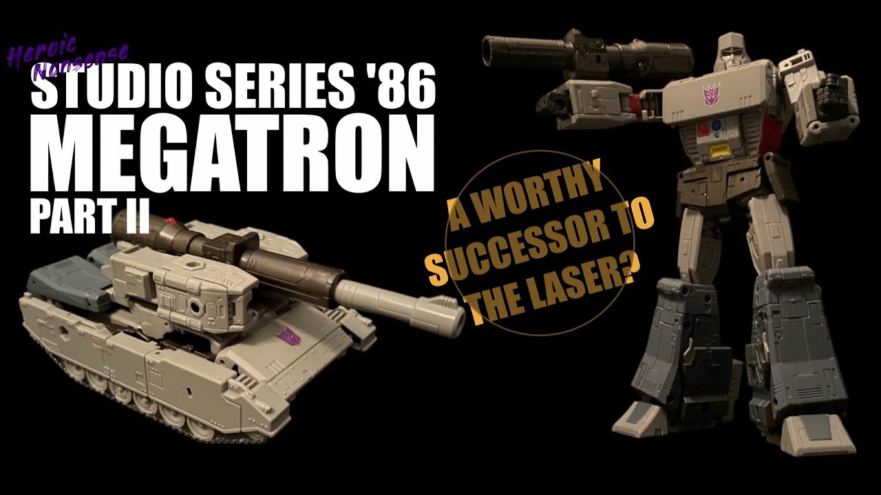 TRANSFORMERS Studio Series 86  MEGATRON Part II - Tank Mode Review, Comparsions & Transformation!