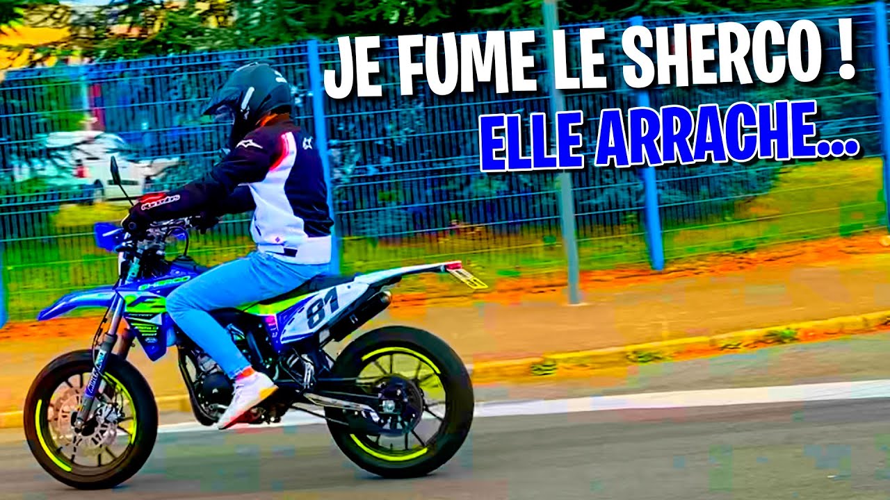 J’ESSAYE UN SHERCO SMR 2020 ! (rupteur direct..)