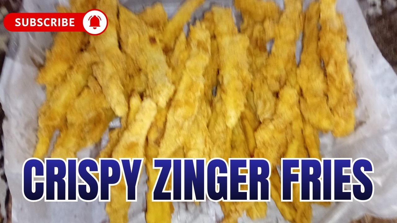 CRISPY ZINGER FRIES RECIPE | SPICY CHICKEN ZINGER FRIES AT HOME#ZingerFries#CrispyFries#ChickenZinge