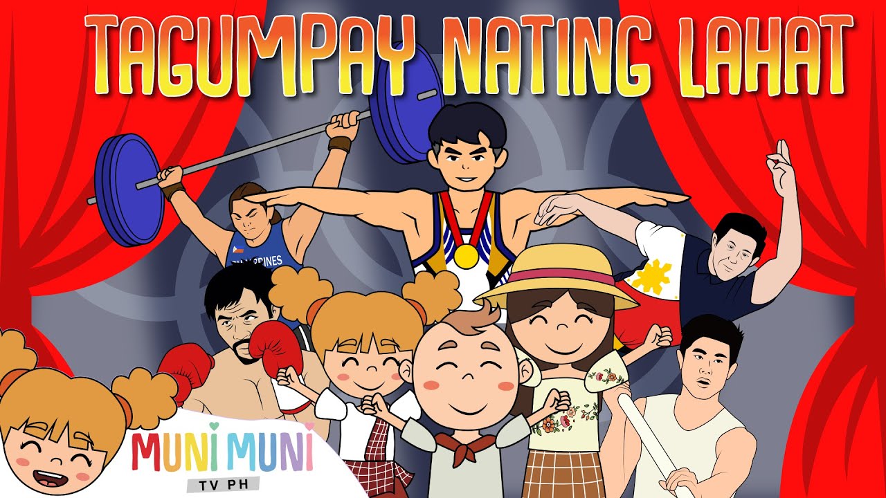 TAGUMPAY NATING LAHAT | Animated Filipino Nursery Rhyme | Muni Muni TV PH