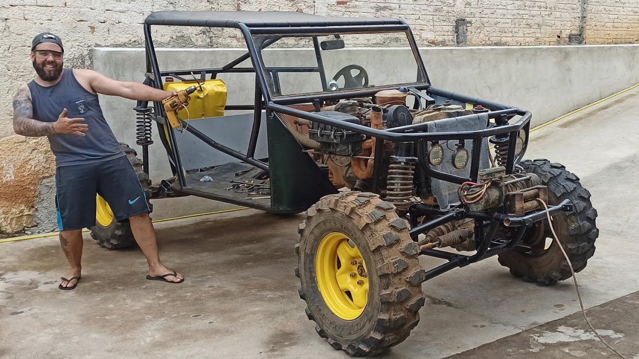 Gaiola 4x4 motor AP com diferenciais de omega - Manutenção & pintura