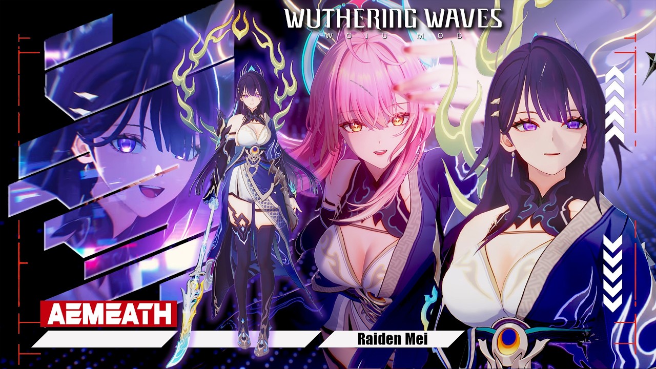 I Accidentally Glitched Raiden Mei Into Aemeath 😱😱 | Aemeath Mod | WuWa 3.1