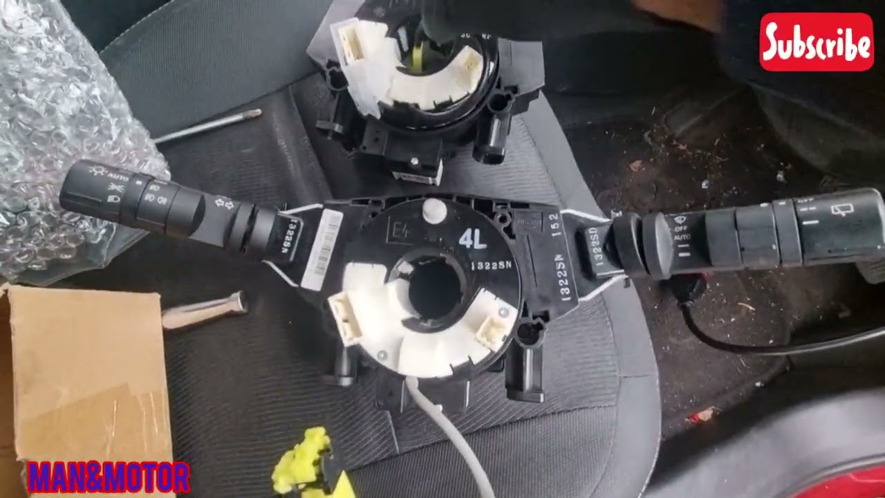 Nissan qashqai 2011 J10 Airbag light on , changing Squib Clock Spring