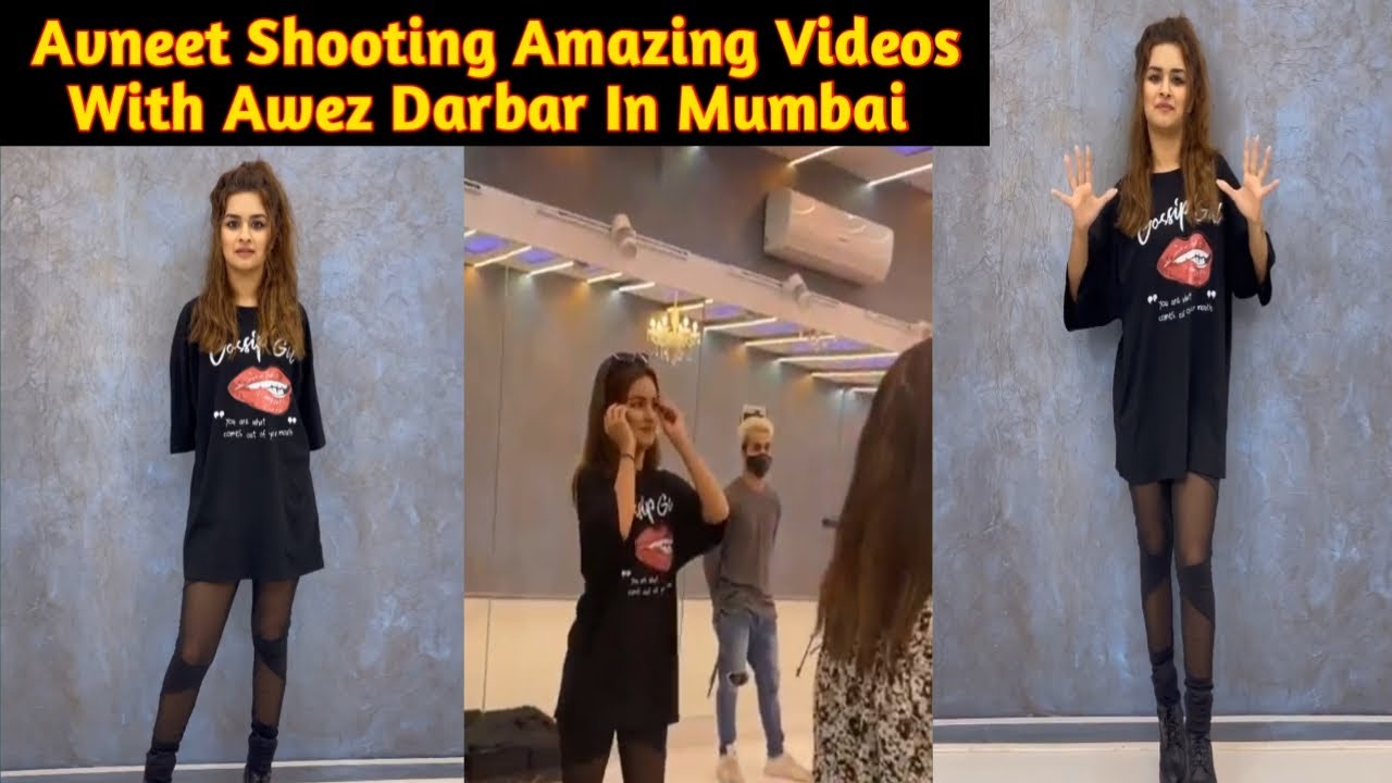 Avneet Shooting Amazing Videos With Awez Darbar In Mumbai| Atrangz Studio| Avneet Kaur| Awez Darbar|