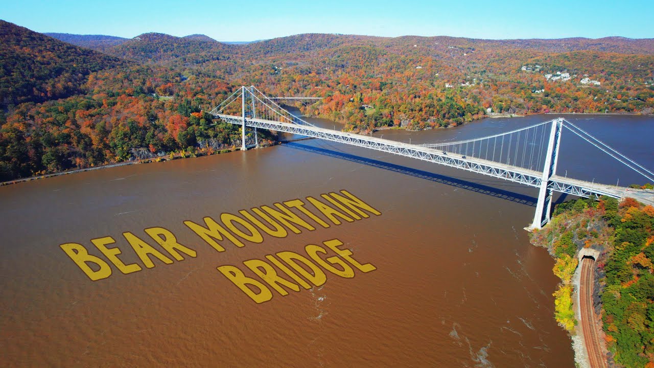 Bear Mountain Bridge 4K Drone