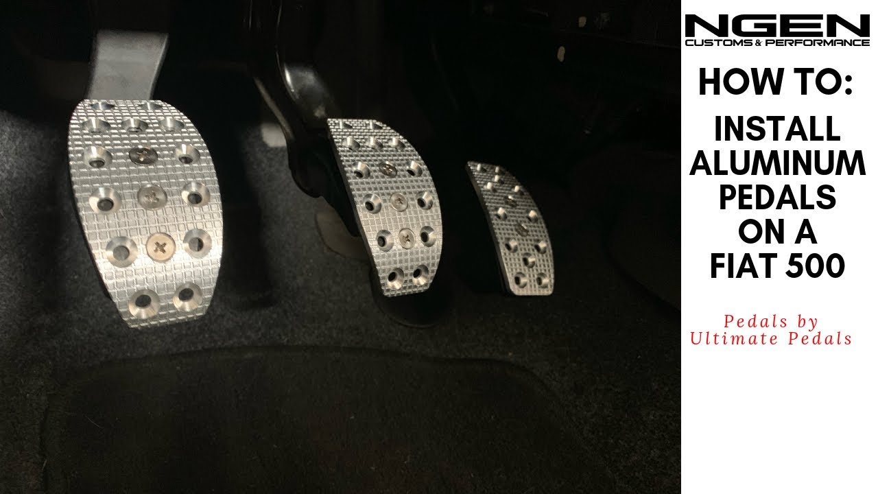 ALUMINUM PEDALS Install on a Fiat 500 Abarth (applies to all Fiat 500 models) - HOW TO!