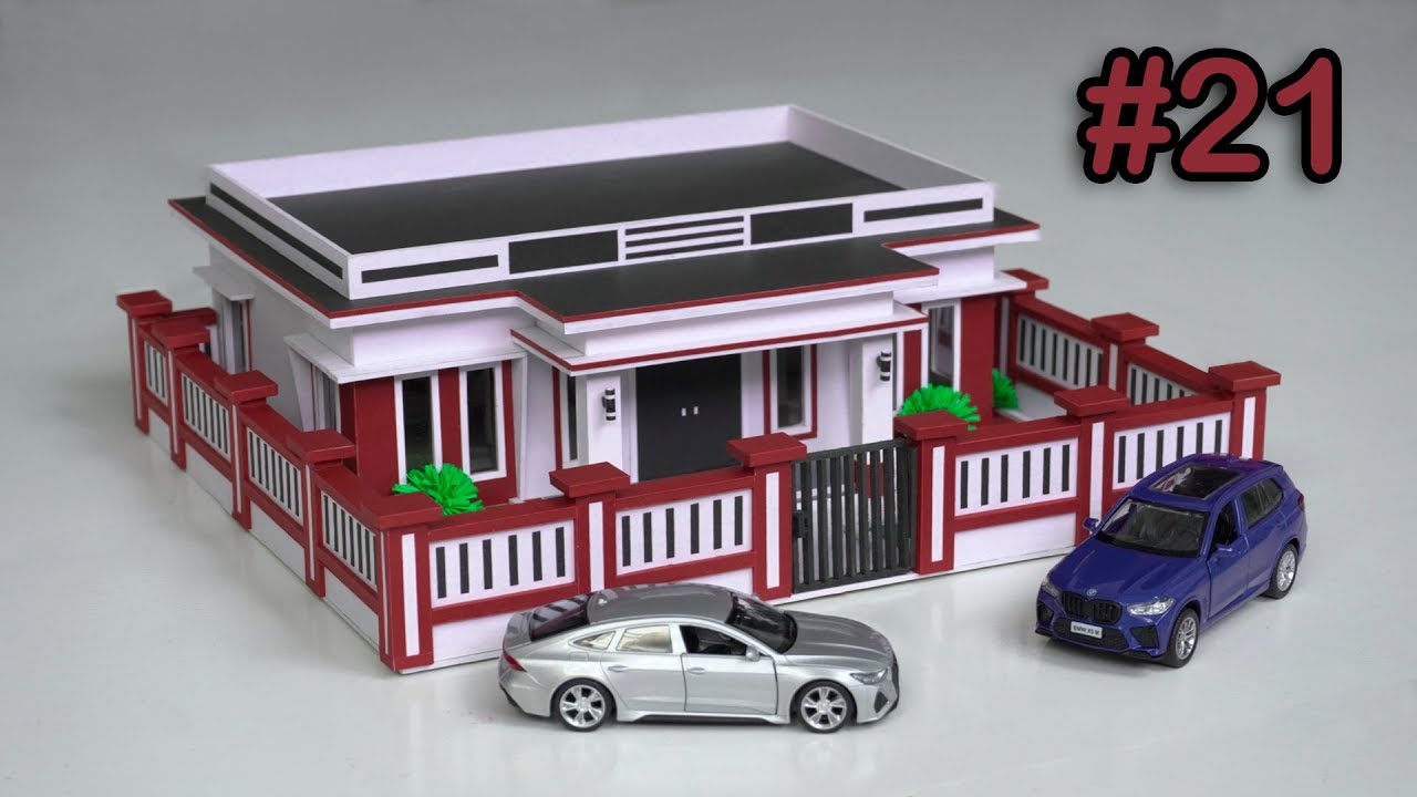 How to Build Modern House - Miniature Modern House